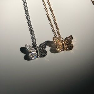 Butterfly necklace in silver 🦋